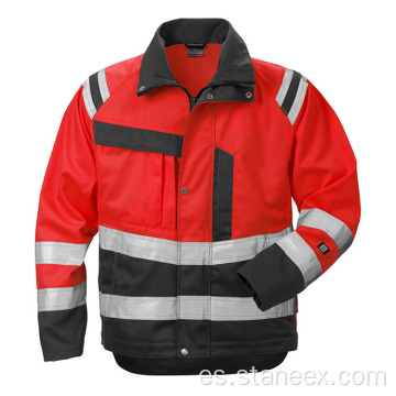 Trabajo impermeable de invierno térmico chaquetas de seguridad reflectantes